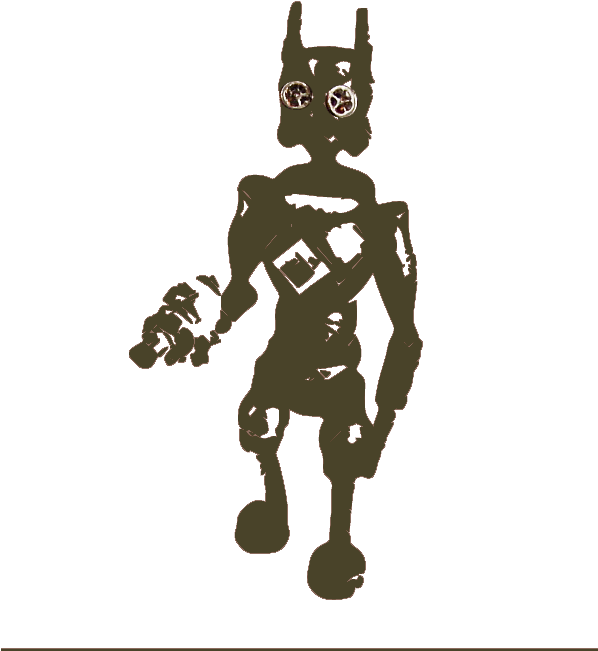 Image - Robot With Gun Clipart (600x718), Png Download