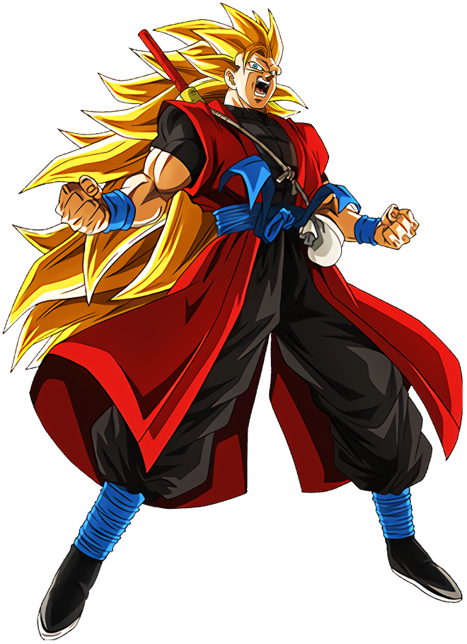 #dokkanbattle [another Dimension Super Warrior] Super - Super Saiyan 3 Xeno Goku Clipart (900x1200), Png Download