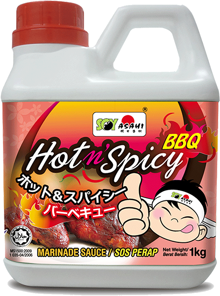 Hot & Spicy Bbq Sauce - Soy Asahi Hot & Spicy Bbq Sauce Clipart (600x600), Png Download