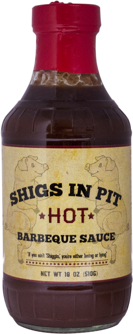 Shigs In Pit Competition Bbq Sauce - Glass Bottle Clipart (444x1110), Png Download