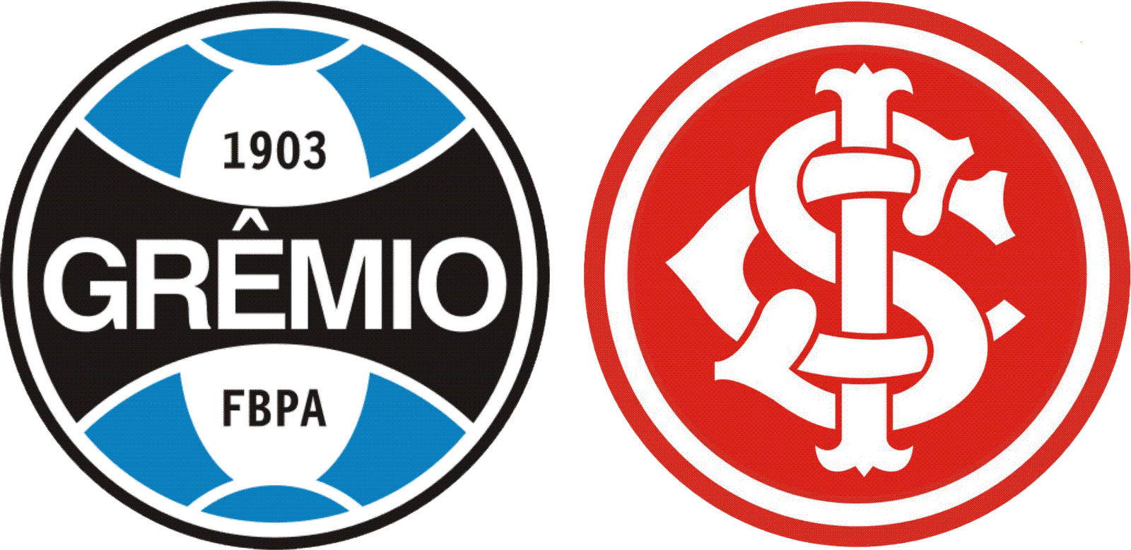 Abrajet Rs Dupla Grenal Png - Emblemas Do Gremio Clipart (1600x779), Png Download