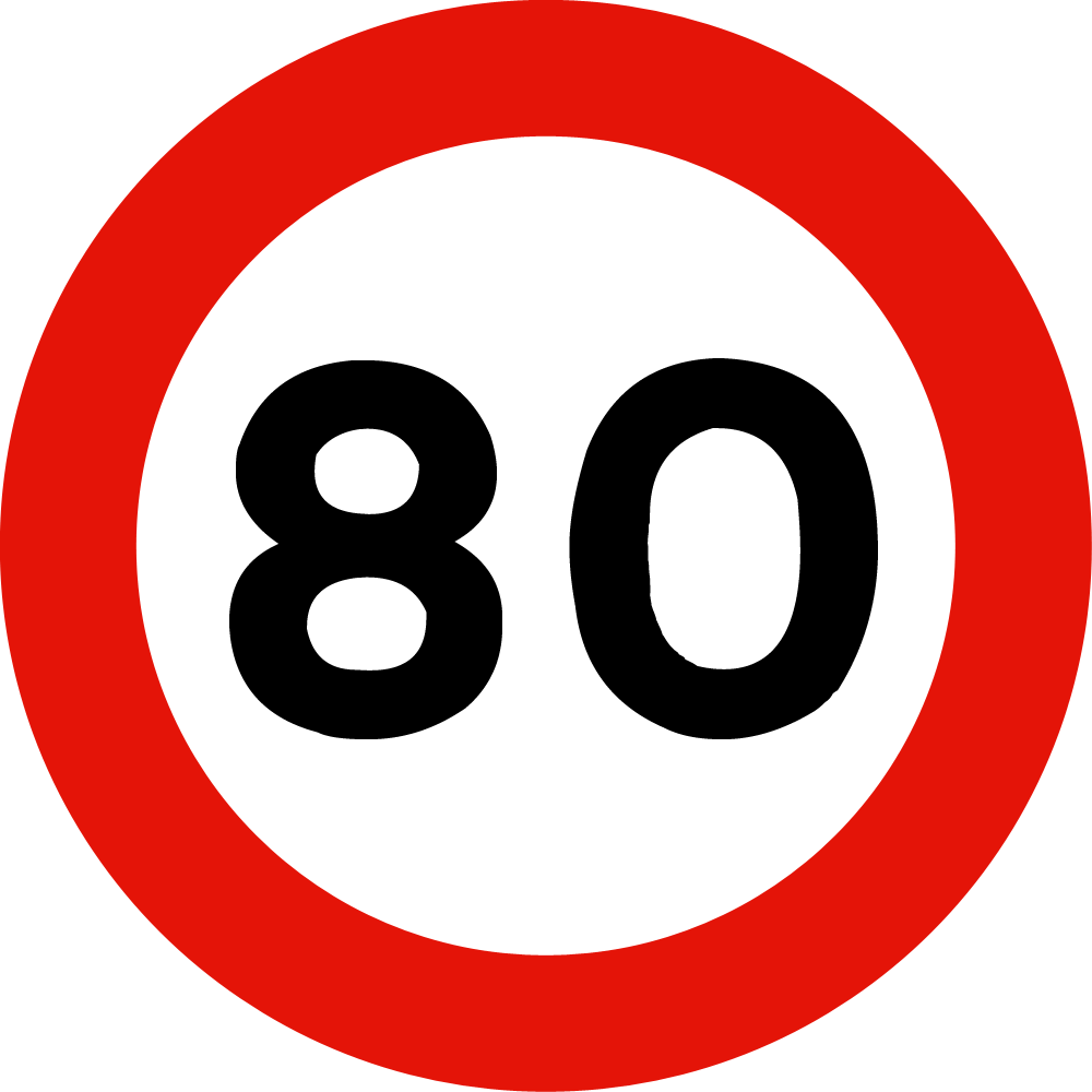 Trinidadandtobago - Limite Di Velocità 50 Clipart (1000x1000), Png Download