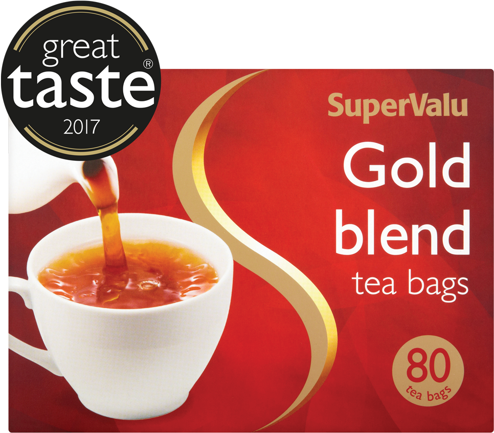 Supervalu Gold Blend Tea Bags 80 Pack - Supervalu Clipart (1000x1000), Png Download