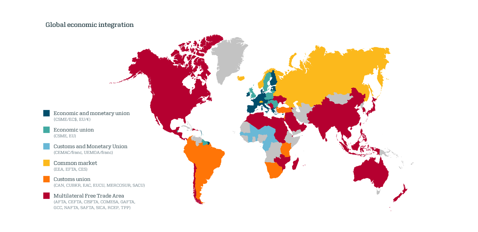 Us Shipping Zones Map Trade And Transport At Maersk - Free Trade Agreement Map Clipart (1920x935), Png Download