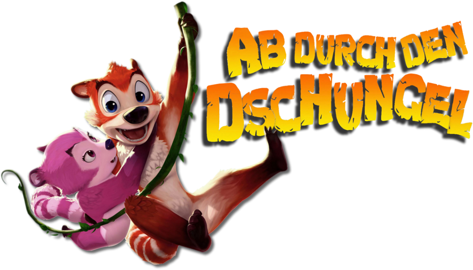 Jungle Shuffle Image - Cartoon Clipart (1000x562), Png Download