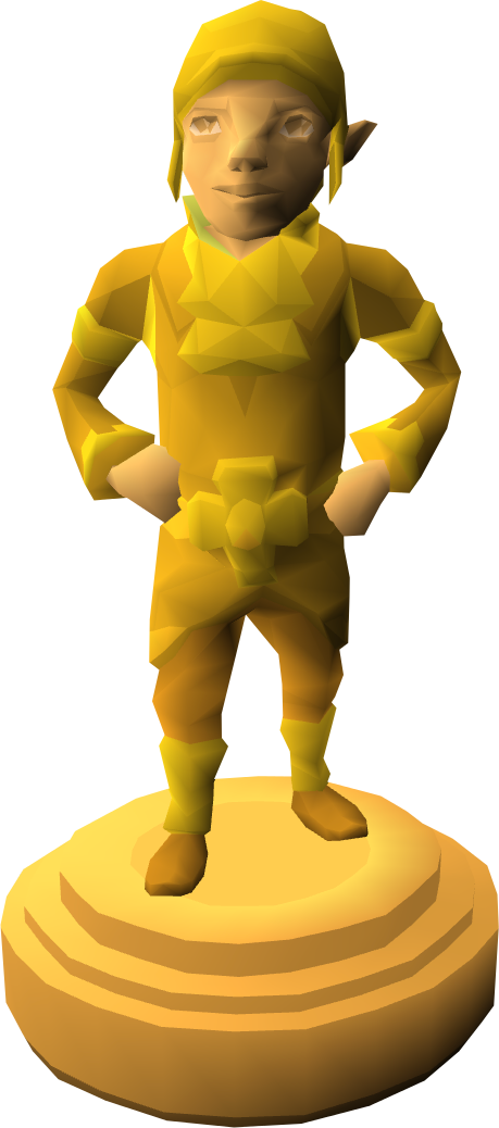 Golden Gnome The Runescape Wiki - Cartoon Clipart (459x1038), Png Download