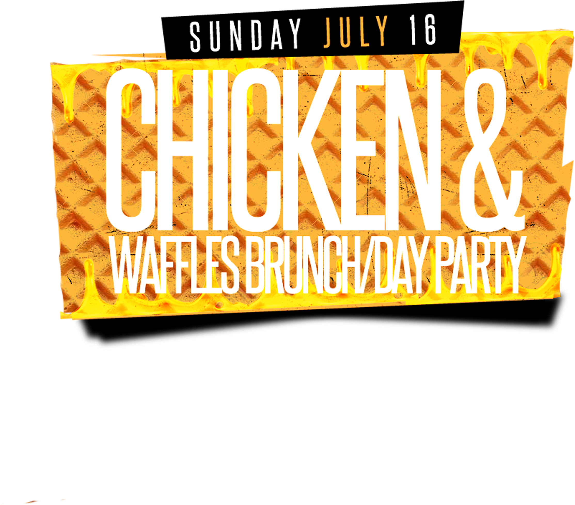 Chicken & Waffles Brunch/day Party - Chicken And Waffles Day Party Clipart (3000x3000), Png Download