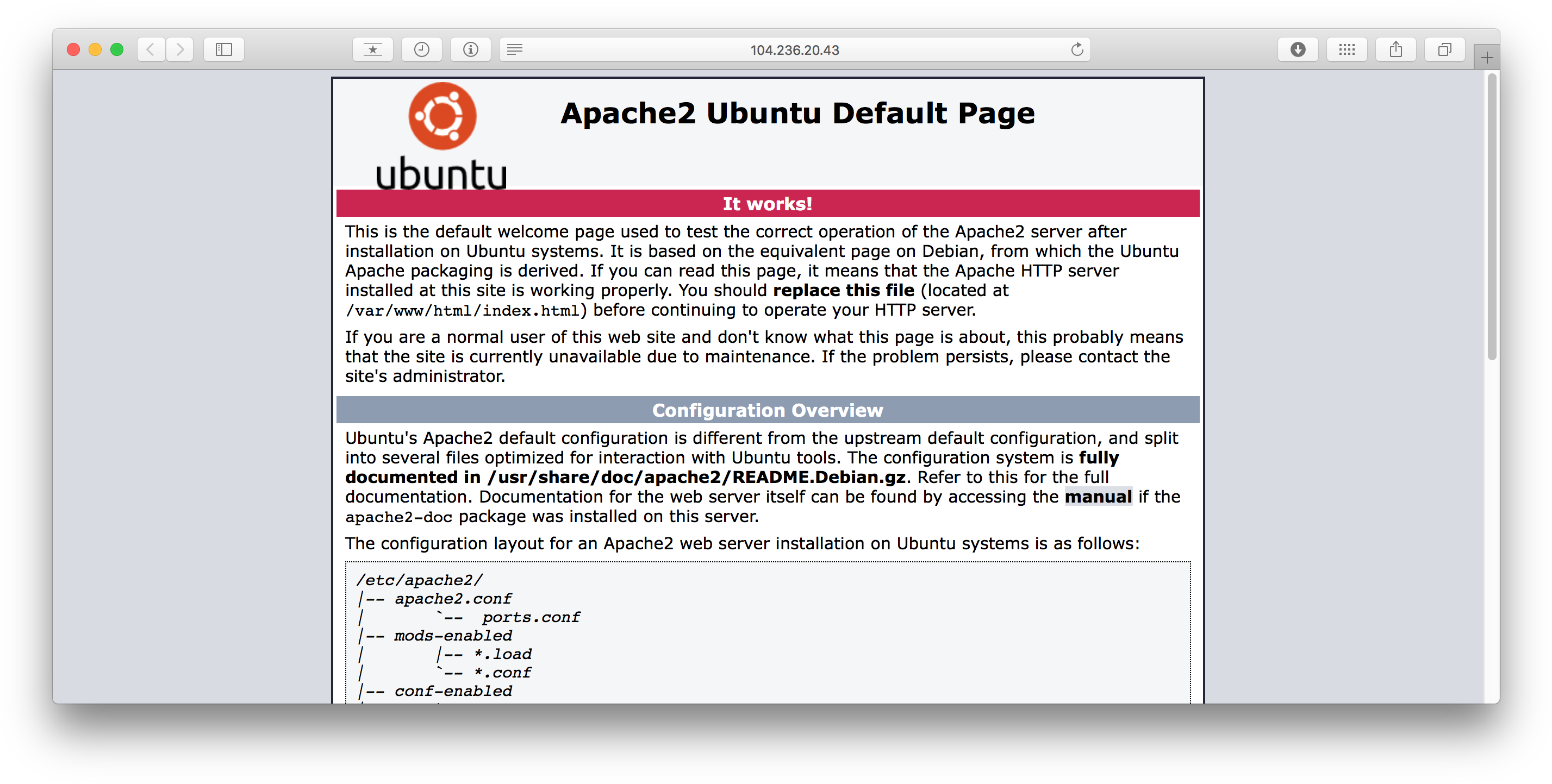 The Apache Default Page - Ubuntu Web Directory Clipart (2886x1466), Png Download