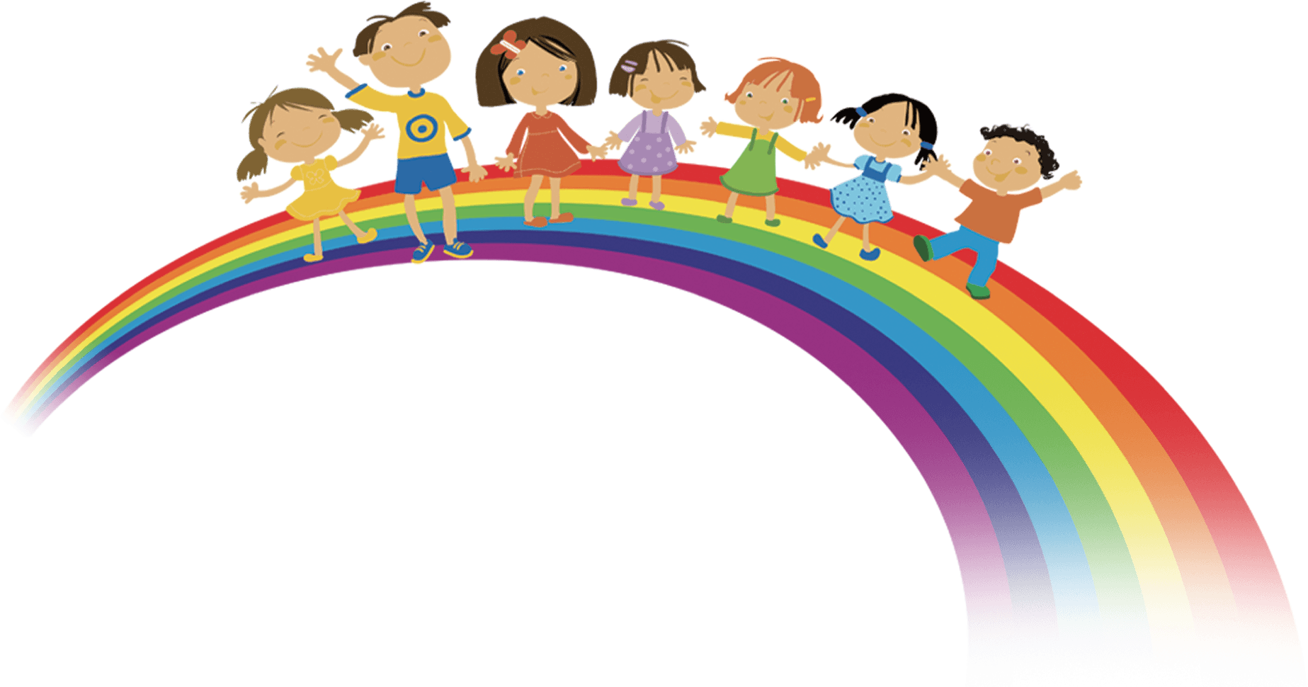 Childrens Happy Clipart - Png Download (2153x1173), Png Download