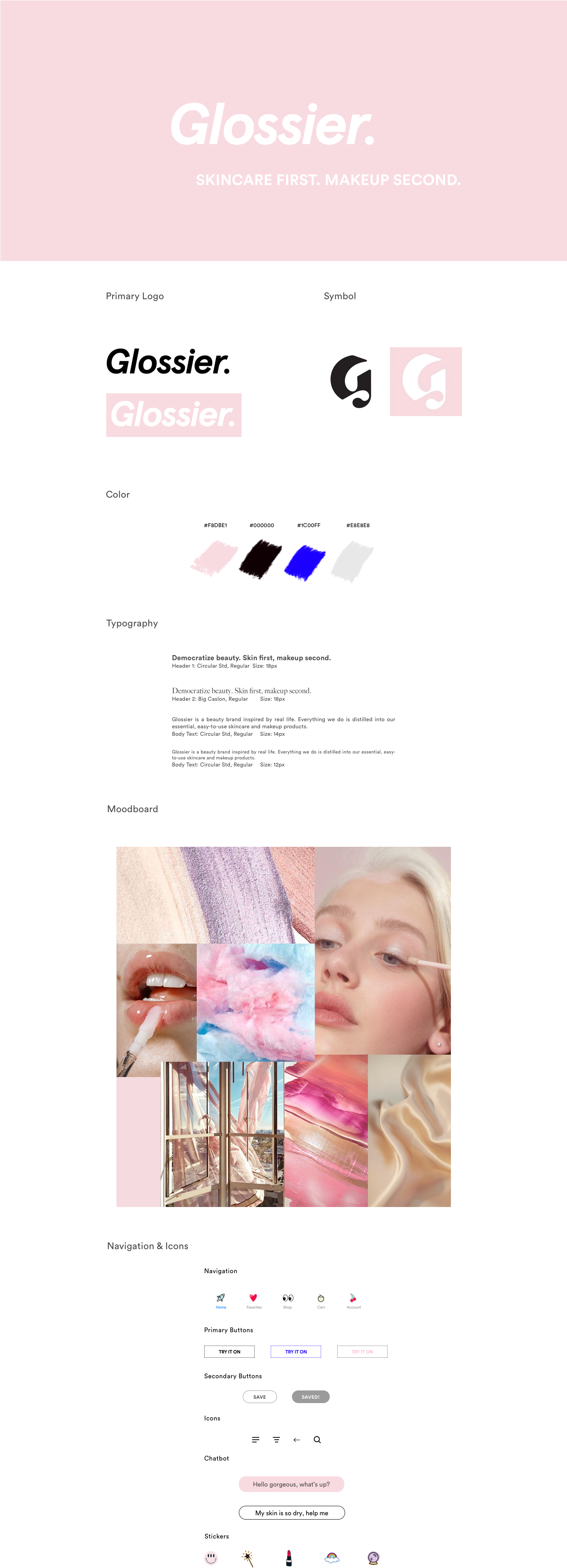 Glossier Style Tile - Girl Clipart (1440x4079), Png Download