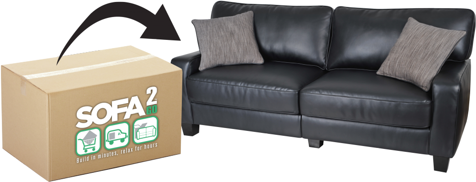 Office Couch Fresh Serta Office Chairs And Sofas At - Serta Sofa 2 Go Clipart (1024x485), Png Download