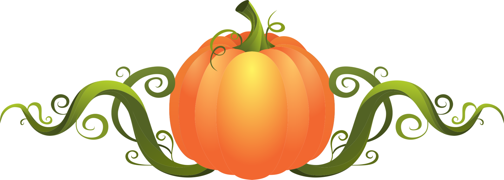 Pumpkin Calabaza Vegetarian Cuisine Vegetable Winter - Pumpkin Clipart (2093x750), Png Download