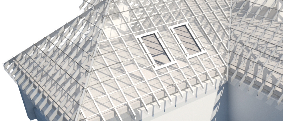 Drawing Steel Revit - Revit Metal Roof Clipart (950x409), Png Download