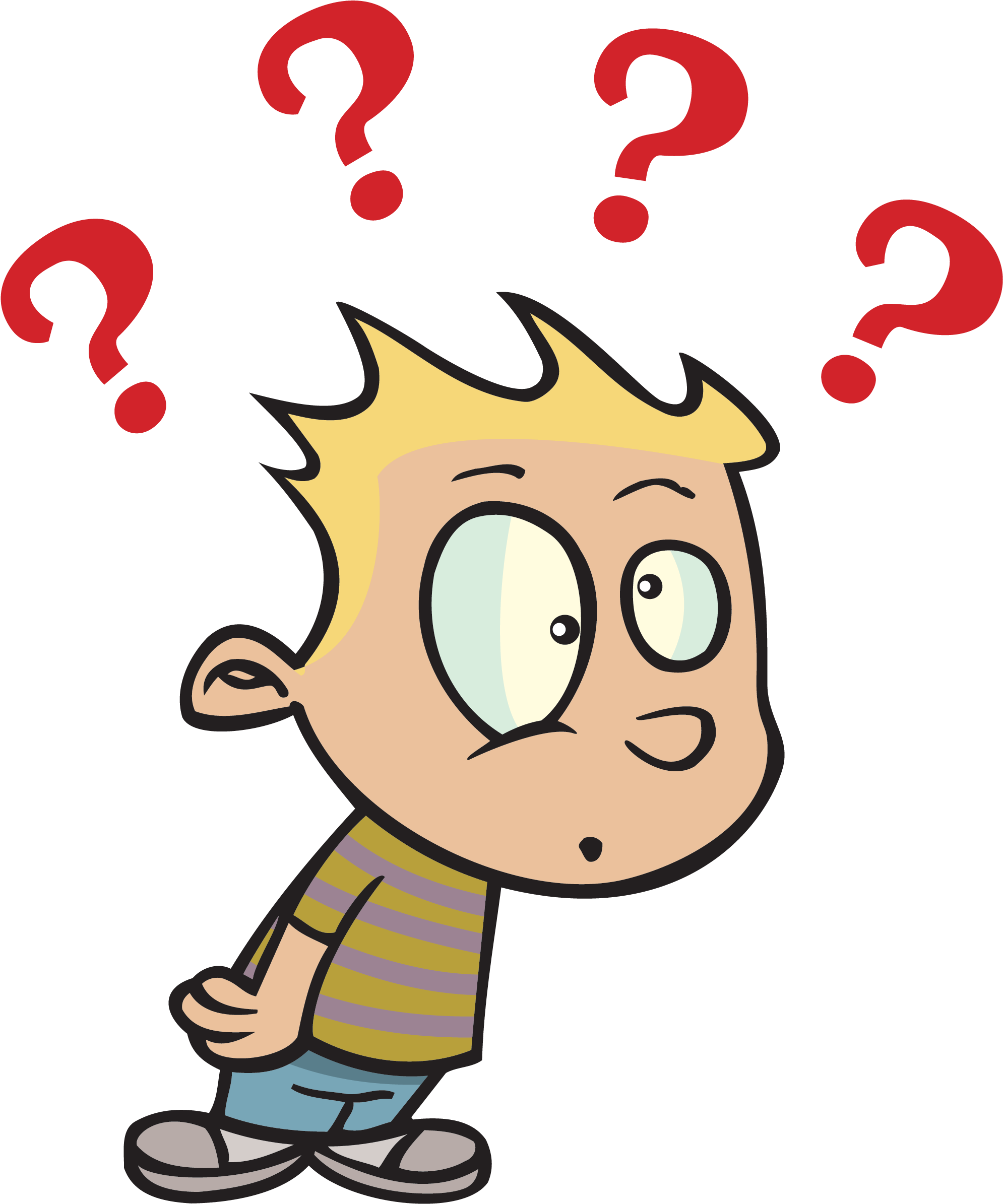 Clip Art I Don T Know Clipart - Don T Understand Cartoon - Png Download (2000x2406), Png Download