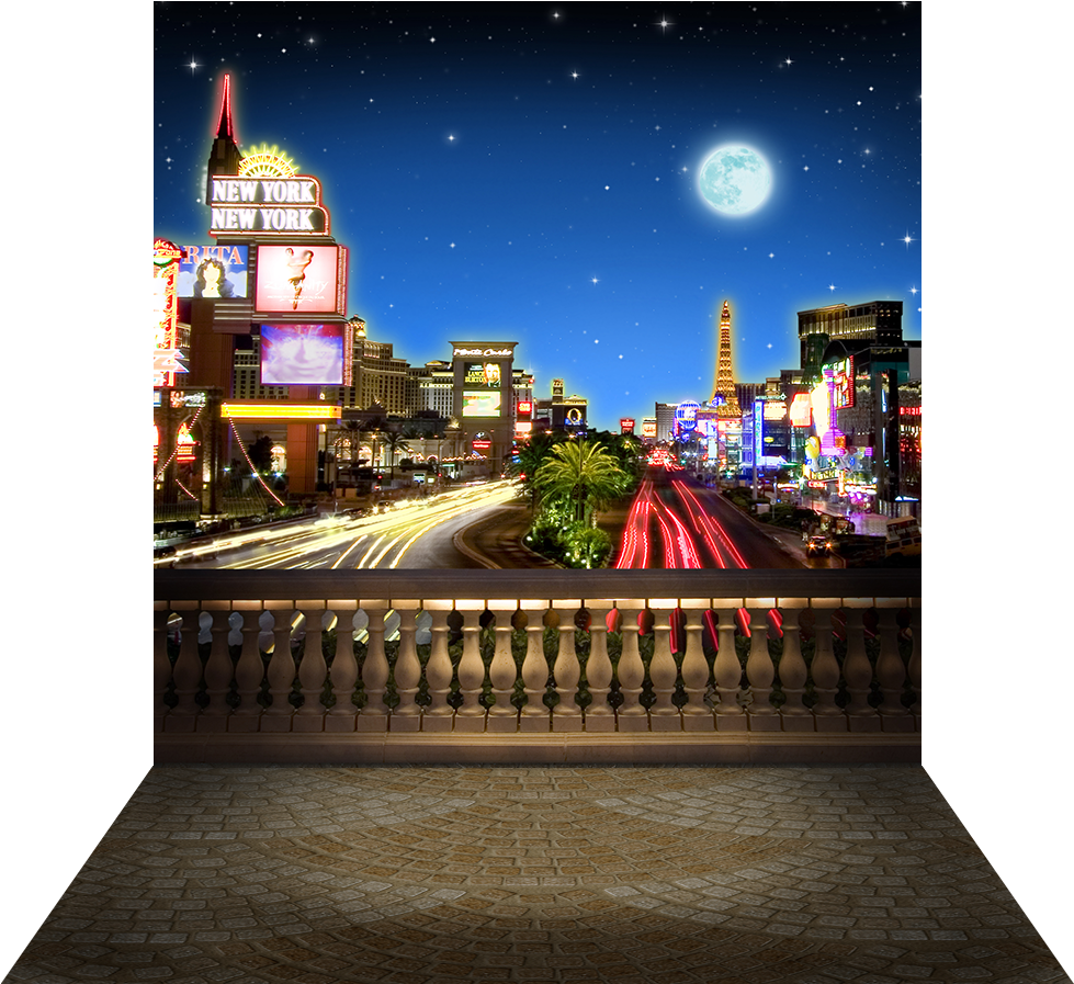 3 Dimensional View Of - The Strip Clipart (1000x1000), Png Download