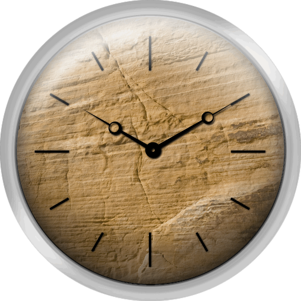 Sandstone - Wall Clock Clipart (992x992), Png Download