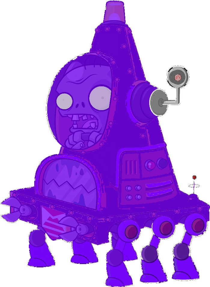 Boot-leg Robo Cone Zombie - Plants Vs Zombies 2 Robo Cone Zombie Clipart (699x954), Png Download