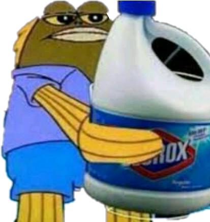 Meme Momo Bobesponja Clorox Sadsadness - Clorox Meme Clipart (459x436), Png Download
