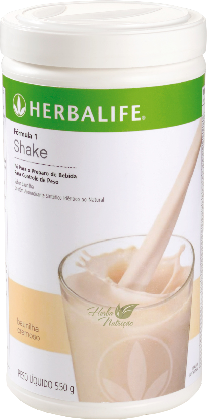 Shake Herbalife - Baunilha Cremoso - Grain Milk Clipart (411x833), Png Download
