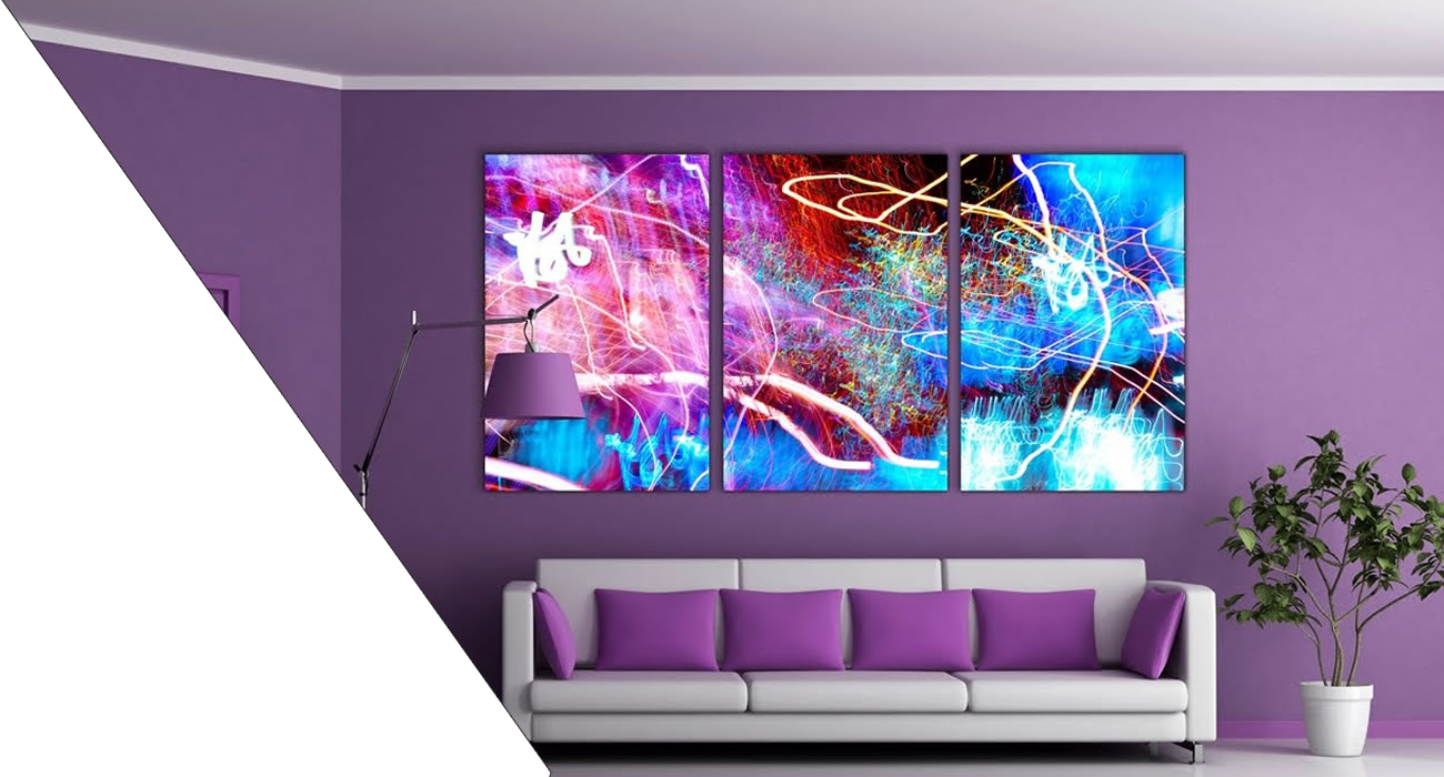 Sandstone Paints - Purple Wall Living Room Clipart (1300x700), Png Download