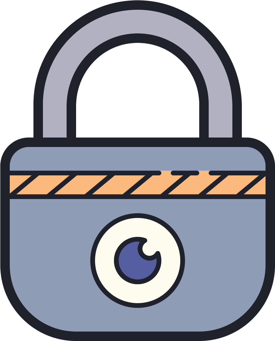 It's A Logo For Privacy Which Has A Padlock On It Clipart (929x1153), Png Download
