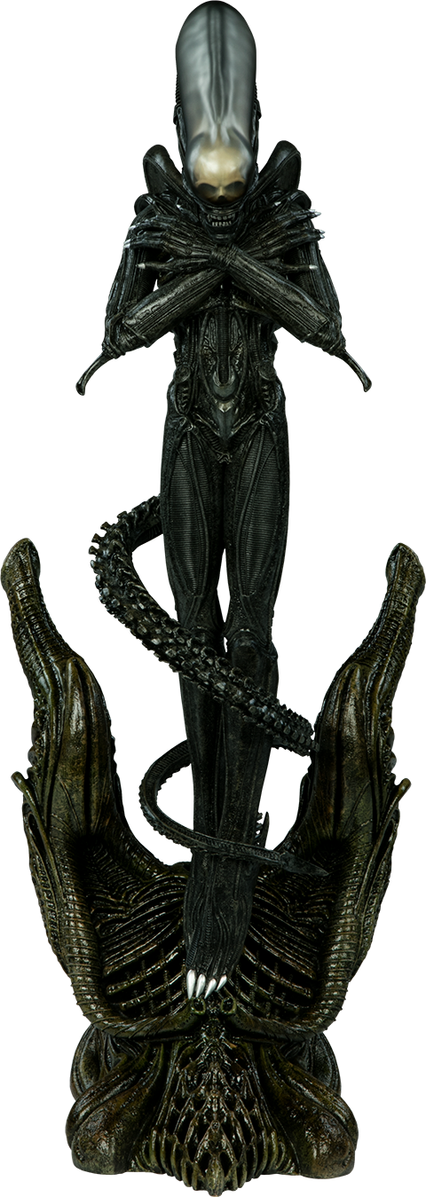 Alien 22" Statue Clipart (480x1349), Png Download