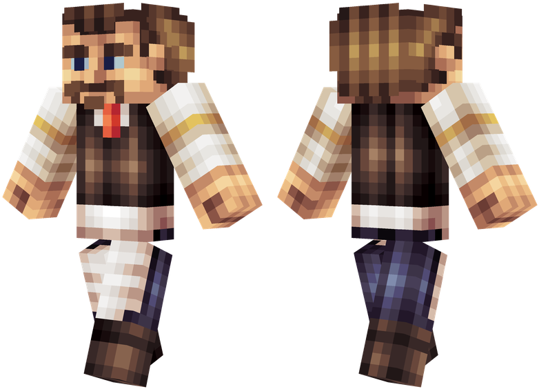 But If Someone Had To Be A Bartender, Or If He Still - Red Scarf Minecraft Skin Clipart (804x576), Png Download
