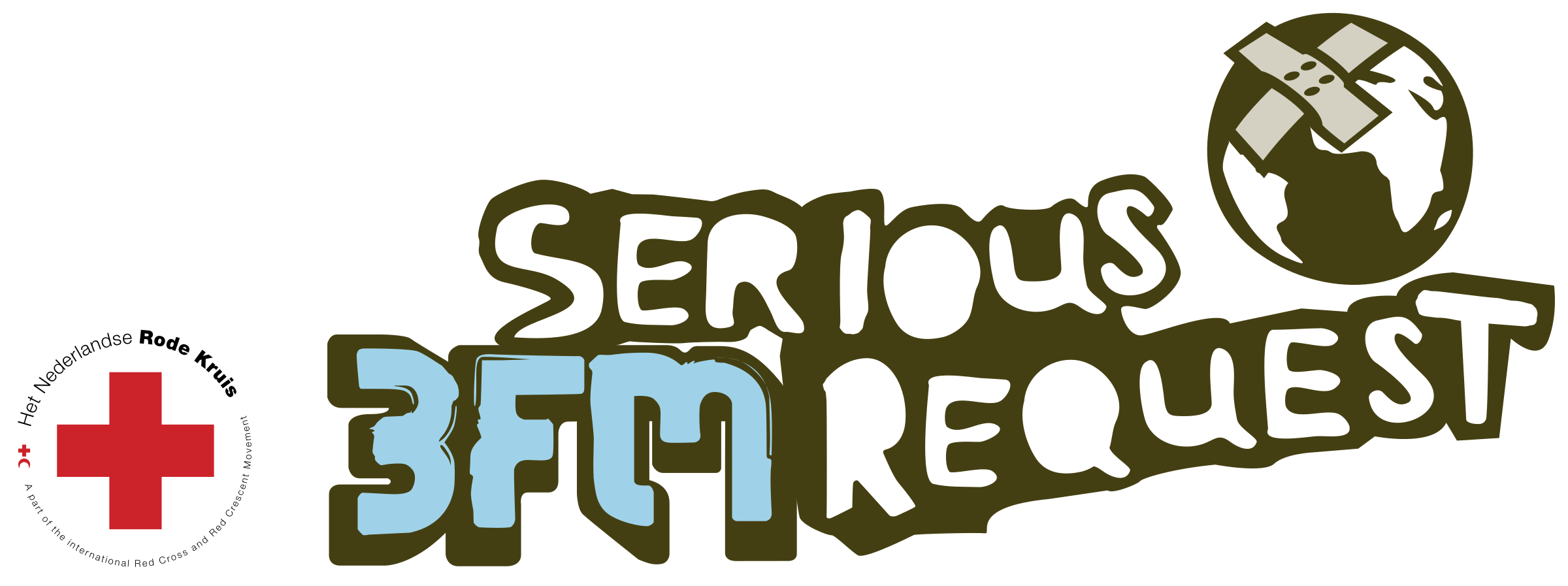 3fm Serious Request Logo Png Transparent - 3fm Serious Request Clipart (2400x897), Png Download