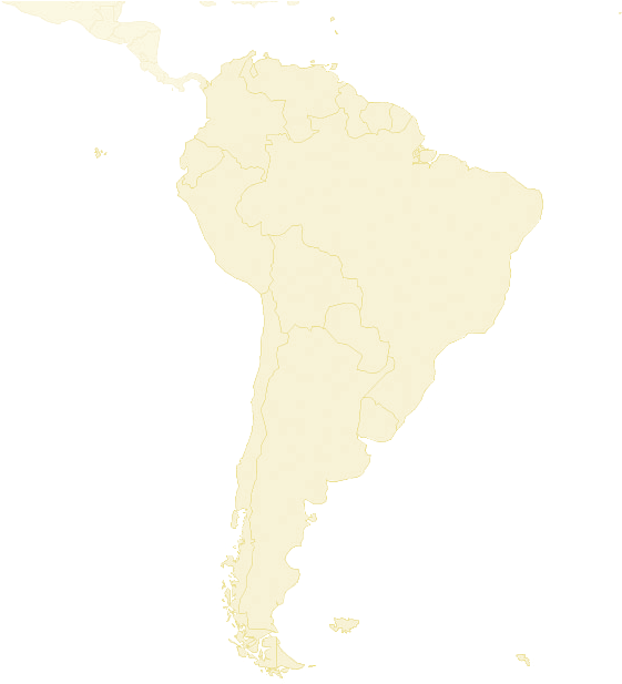 Mapa Latinoamerica Png - Latin America White Map Png Clipart (620x620), Png Download