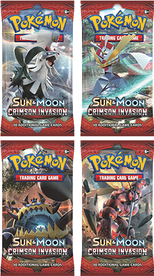 Sun & Moon Crimson Invasion Booster Pack - Pokemon Cards Pacet Gx Clipart (600x600), Png Download