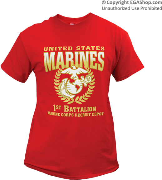 Standard T-shirt - United States Marines Shirt Clipart (600x600), Png Download