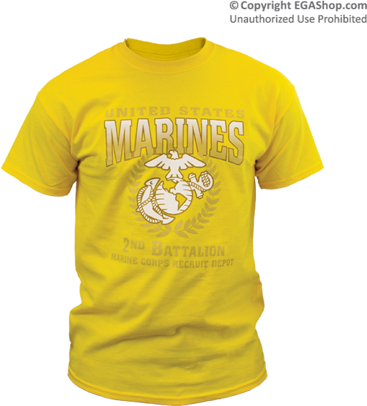 Standard T-shirt - United States Marines 2nd Battalion Clipart (600x600), Png Download