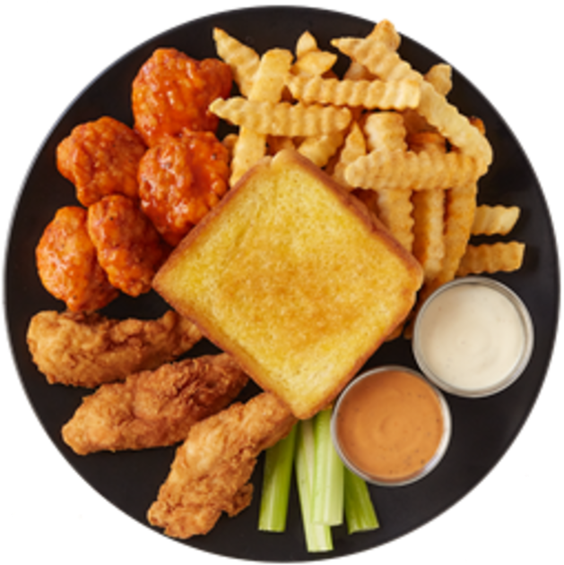 Next - Zaxby's Boneless Wings And Things Clipart (640x632), Png Download