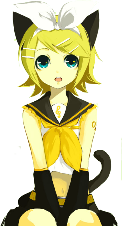 Rin Kagamine Png - Kagamine Rin Png Clipart (453x810), Png Download