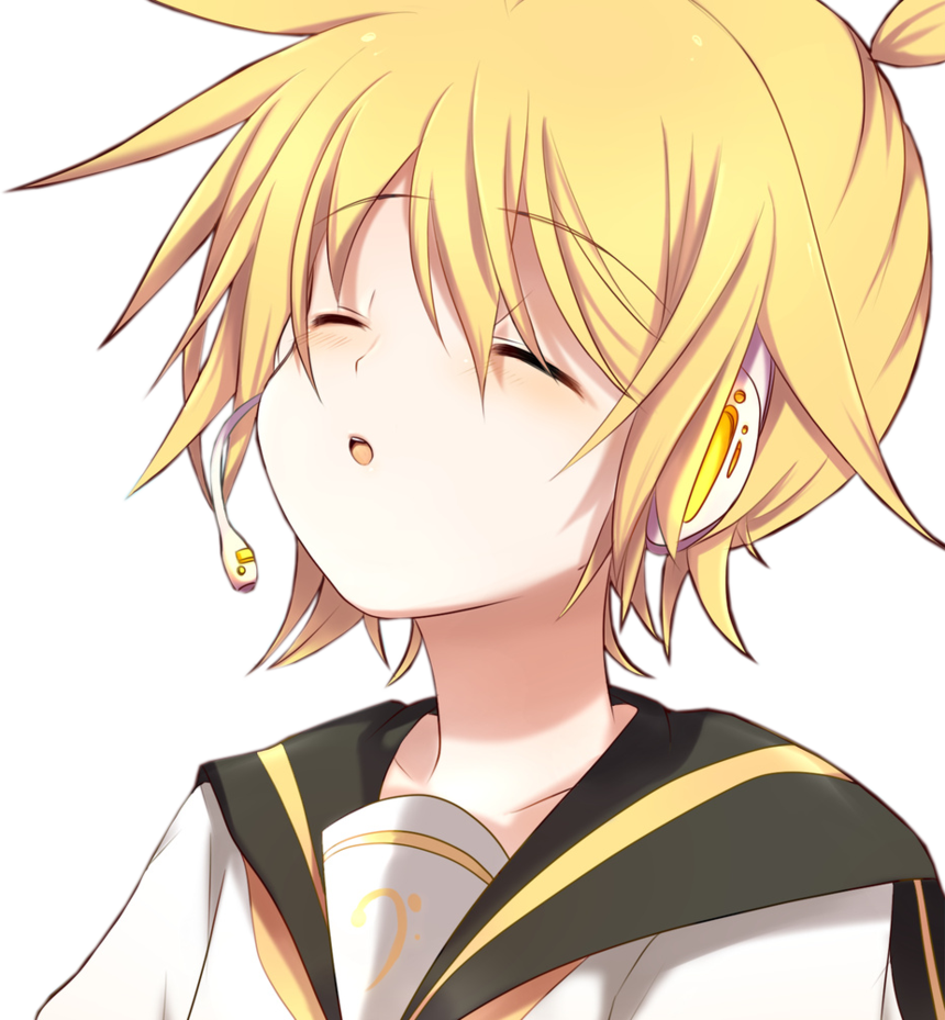 Len - Len Kagamine Anime Clipart (860x929), Png Download