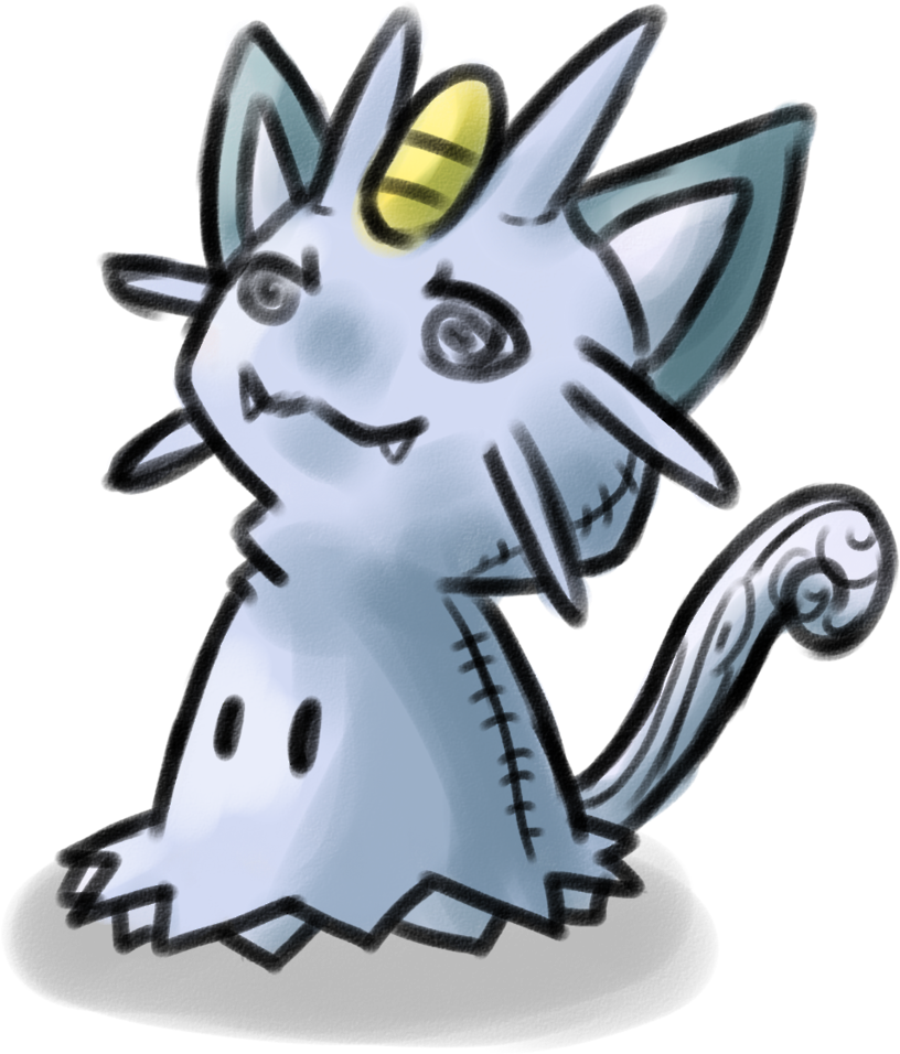 Except Everything Is Mimikyu - Cartoon Clipart (1280x1280), Png Download