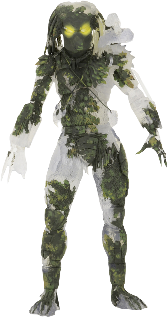 Jungle Hunter Demon Predator 30th Anniversary 7” Action - Neca Jungle Demon Predator Clipart (608x1099), Png Download