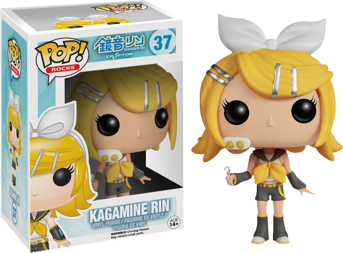 Kagamine Rin Pop Vinyl Figure - Kagamine Rin Funko Pop Clipart (700x516), Png Download