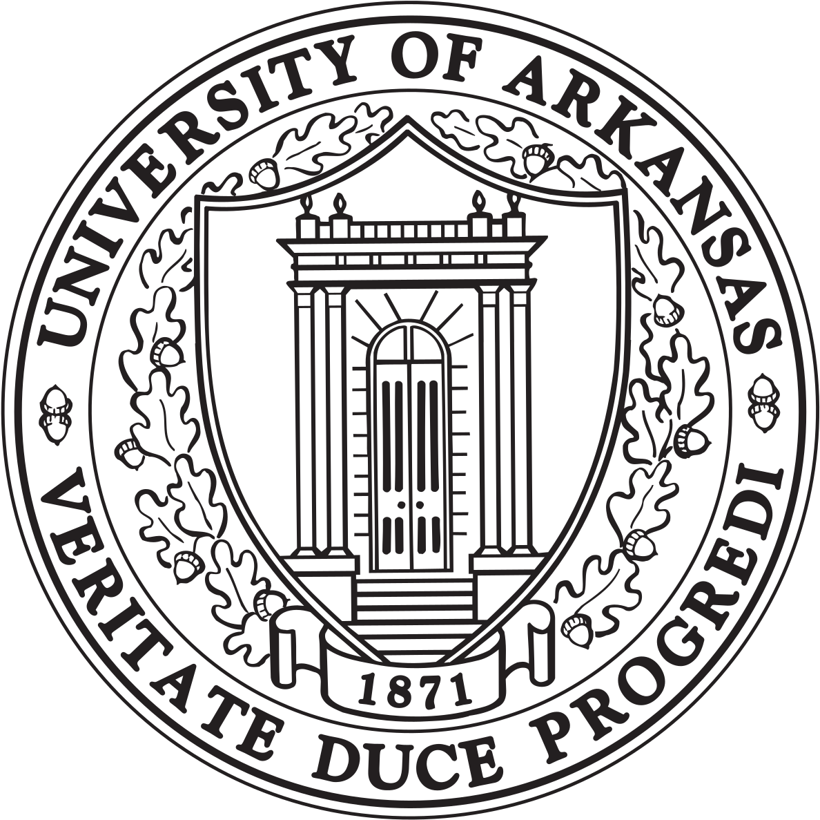 University Of Arkansas Seal Transparent Clipart (1200x1200), Png Download