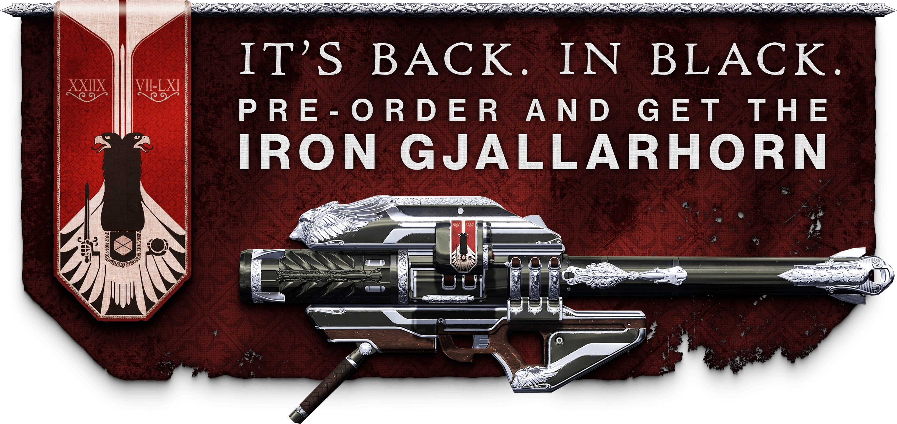 Ghallarhorn Preorder Burst - Gjallarhorn Its Back In Black Clipart (2949x1393), Png Download
