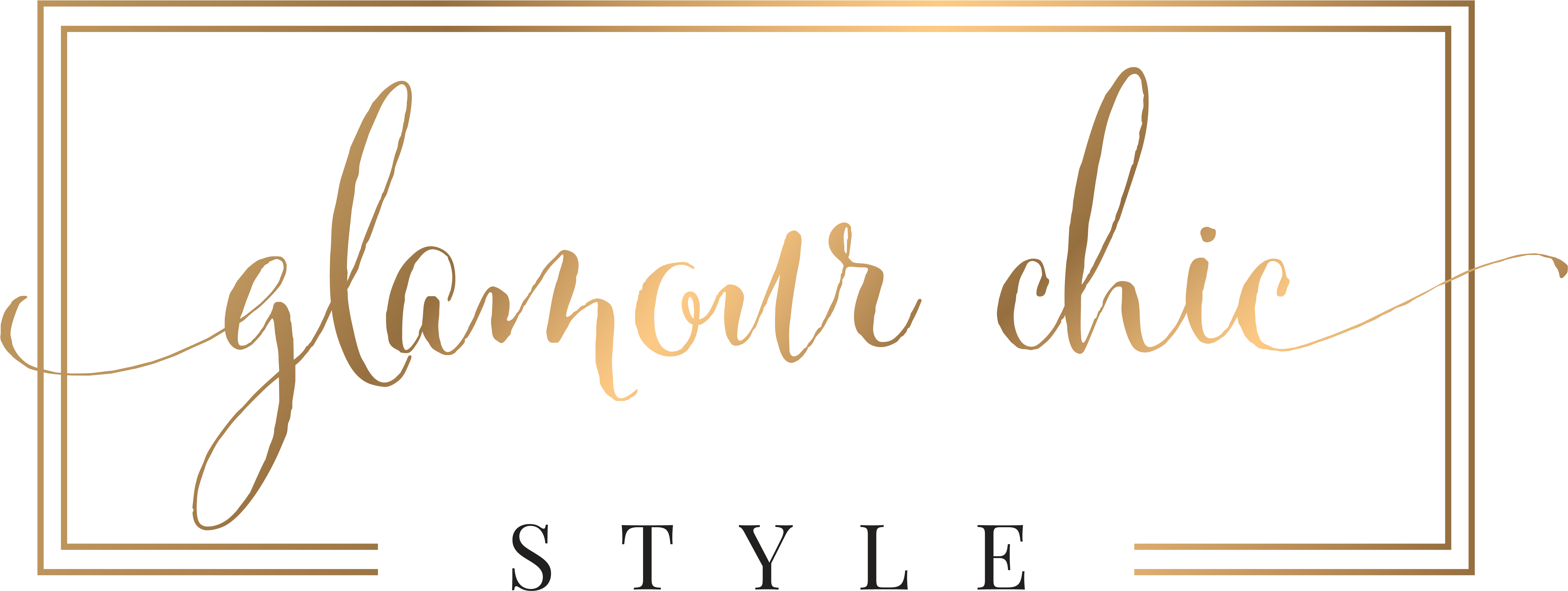 Home - Glamour Style Logo Clipart (6369x2393), Png Download