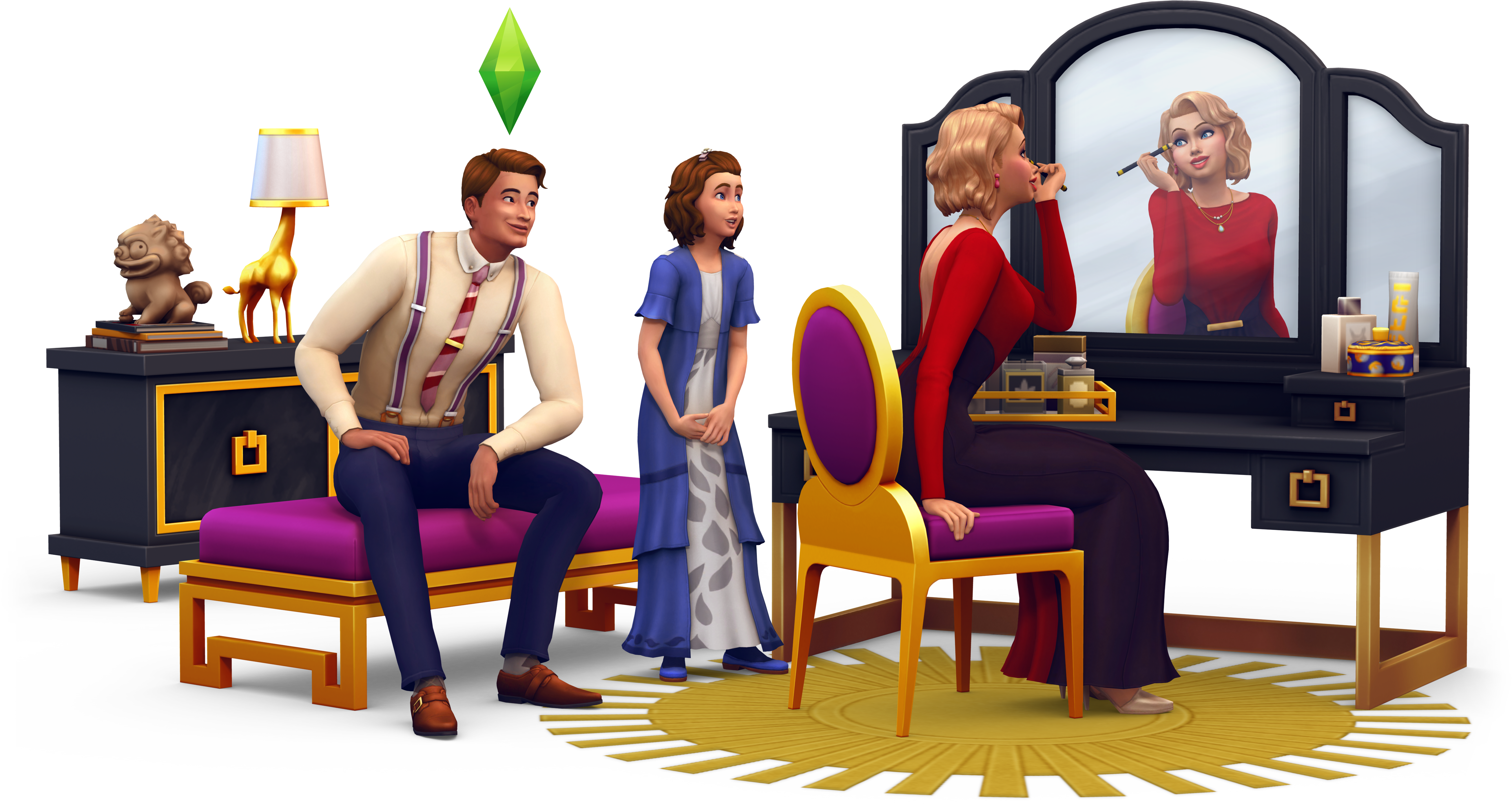 Tagsassets Logo Renders Stuff Pack The Sims 4 Vintage - Vintage Glamour Sims 4 Clipart (5440x4000), Png Download