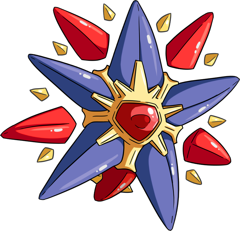 Pokemon Mega Starmie Is A Fictional Character Of Humans - Pokemon Starmie Clipart (800x771), Png Download