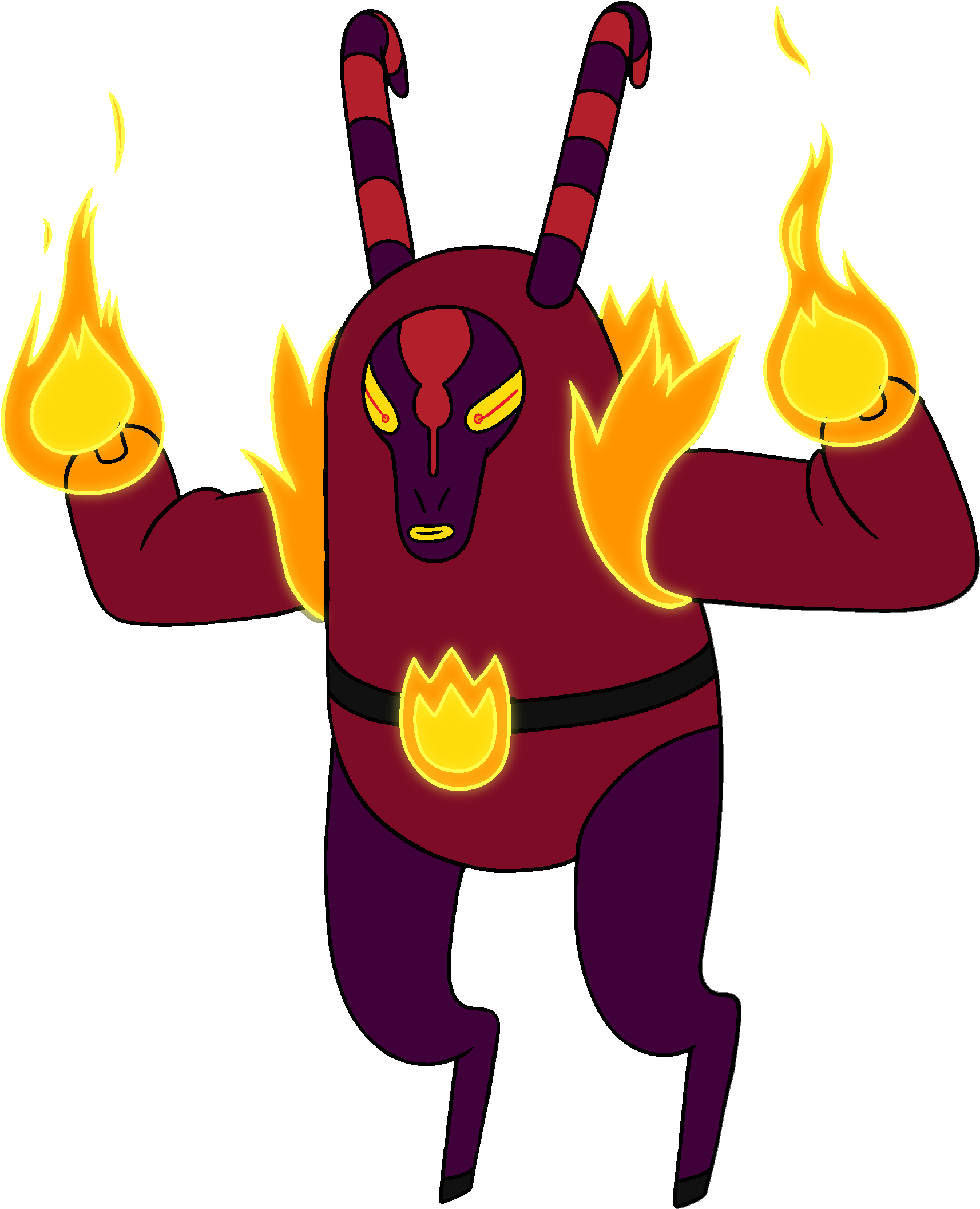 [ Img] - Adventure Time Fire Wizard Clipart (1724x2112), Png Download