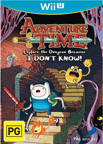 Explore The Dungeon Because I Don't Know - Adventure Time Explore Wii U Clipart (600x600), Png Download