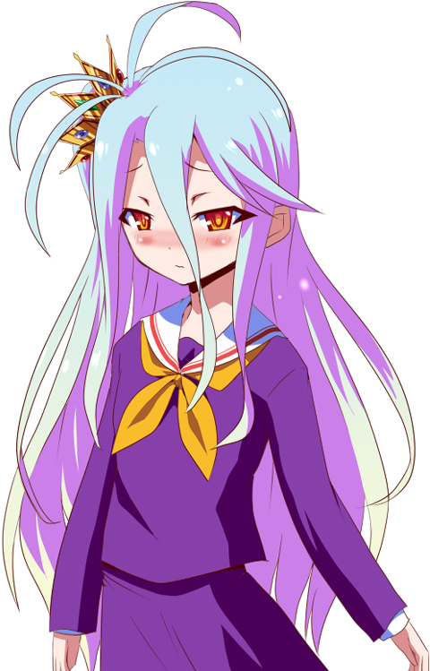 View 0290 43143352 , - Anime Wallpaper Shiro No Game No Life Clipart (1366x768), Png Download