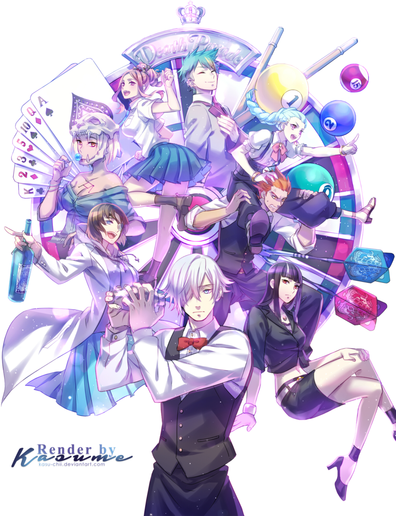#3 Death Parade - Death Parade Art Clipart (800x1040), Png Download