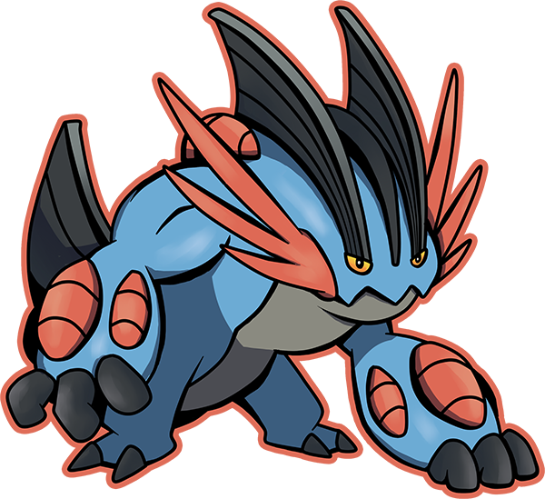 Mega Swampert By Kaizerin - Mega Swampert Clipart (600x549), Png Download