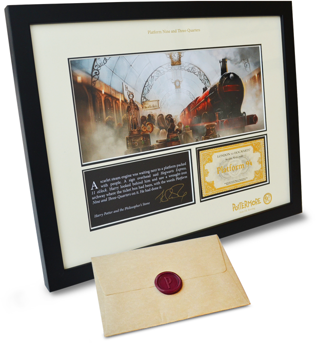 It Features An Extract From Harry Potter And The Philosopher's - Picture Frame Clipart (667x715), Png Download