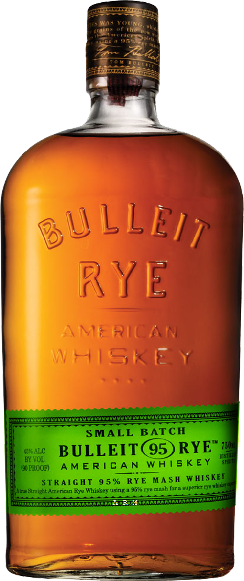 Price - Bulleit Rye Whiskey Clipart (650x1350), Png Download